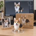 Custom Corgi Pet Sculpture